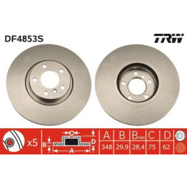 Гальмівний диск TRW df4853s