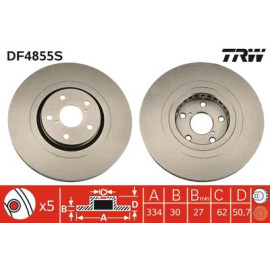Тормозной диск TRW df4855s
