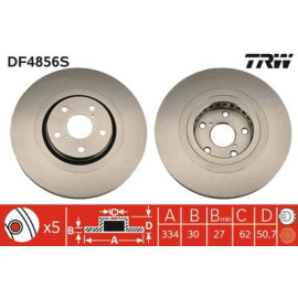 Диск гальмівний trw df4856s