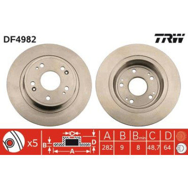 Диск гальмівний TRW df4982