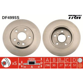 Гальмівний диск TRW df4995s