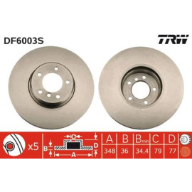 Диск гальмівний TRW df6003s