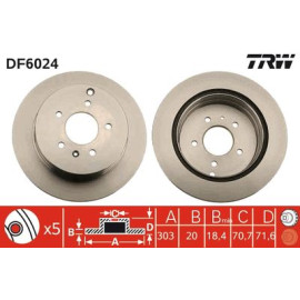 Гальмівний диск TRW df6024