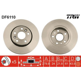 Гальмівний диск trw df6110