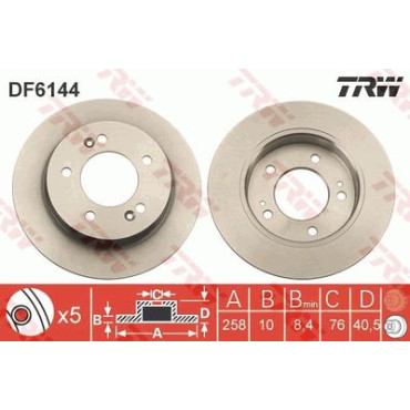 Диск гальмівний TRW df6144