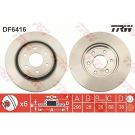 Гальмівний диск TRW df6416