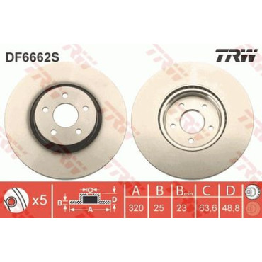 Гальмівний диск TRW df6662s