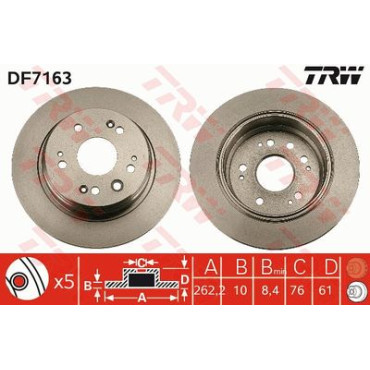 Диск гальмівний TRW df7163
