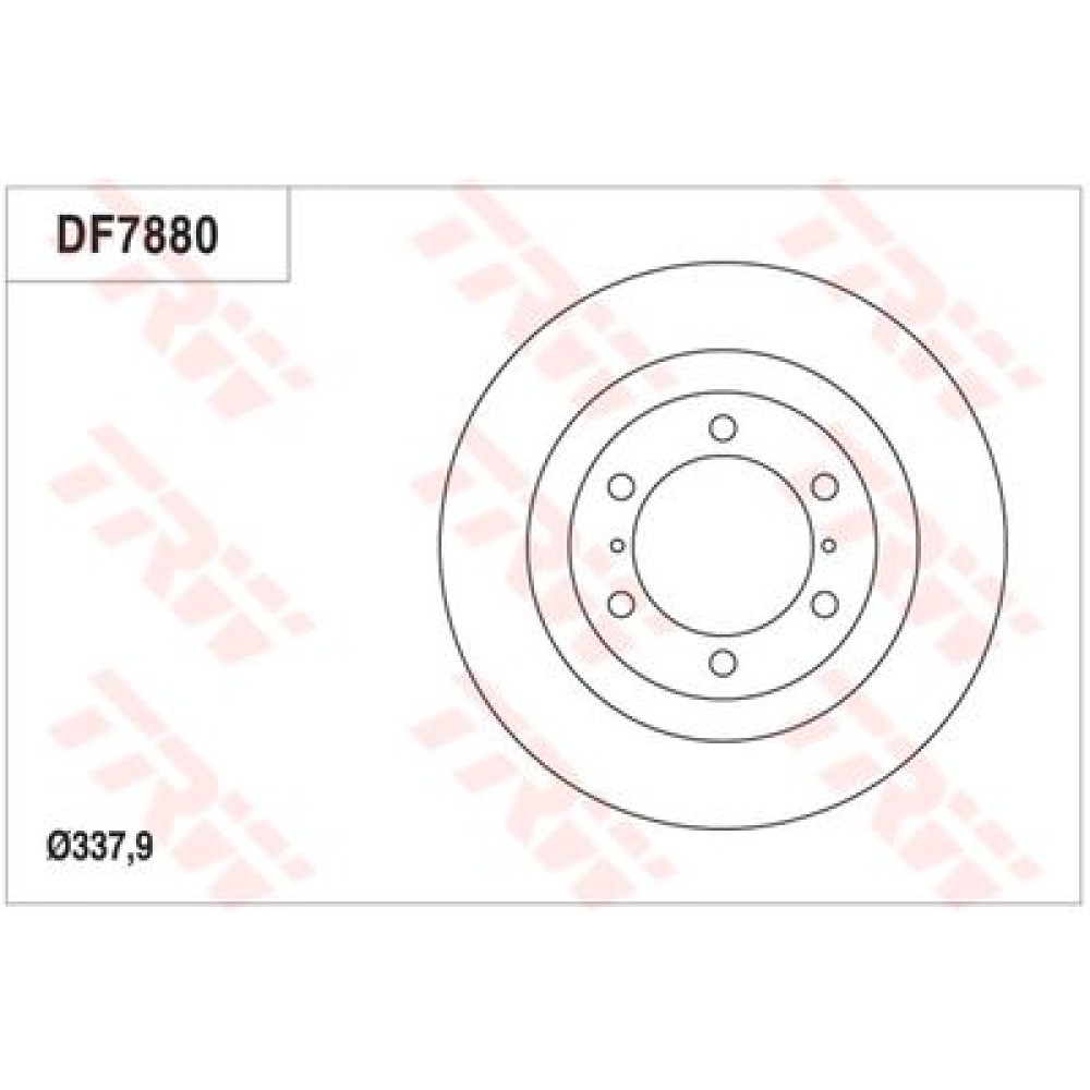 Тормозной диск TRW df7880s