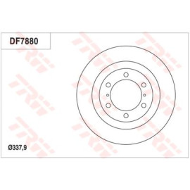 Тормозной диск TRW df7880s