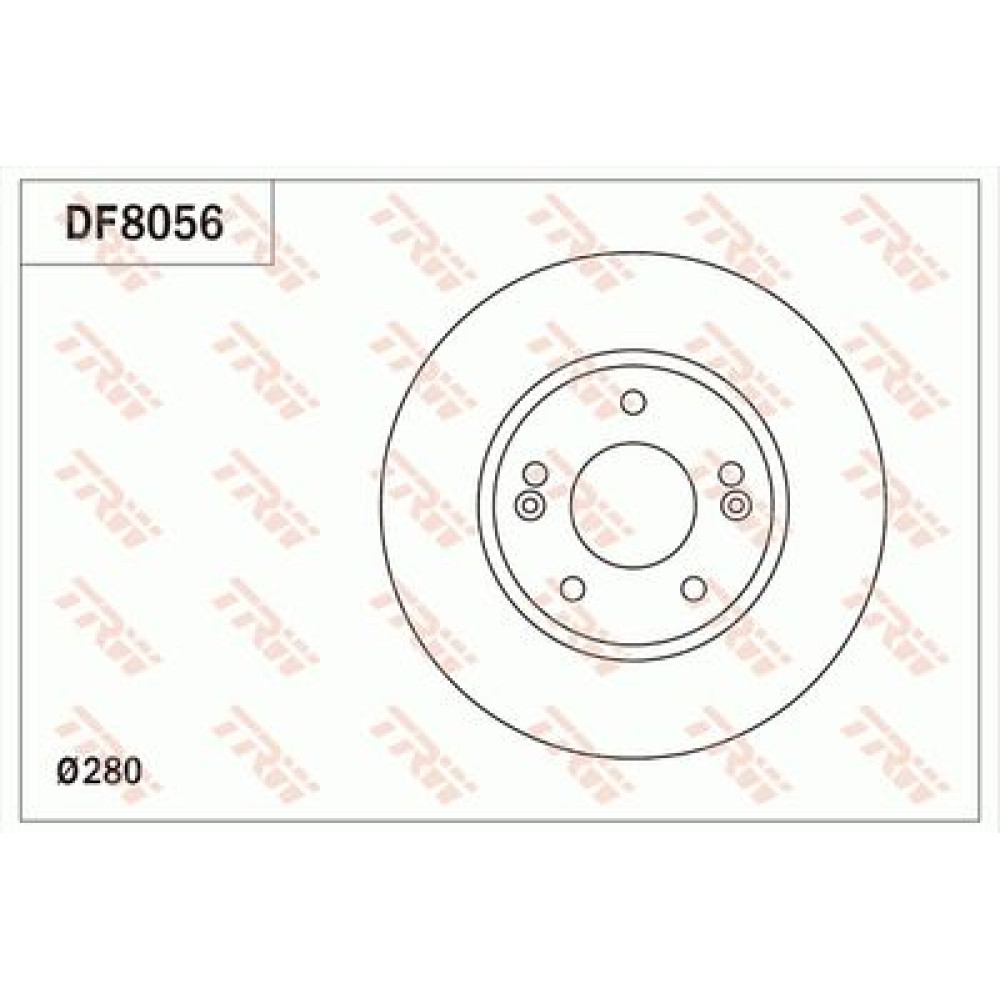 Тормозной диск TRW df8056