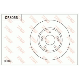 TRW df8056 Гальмівний диск TRW df8056