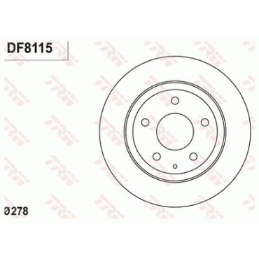 Гальмівний диск задній TRW df8115