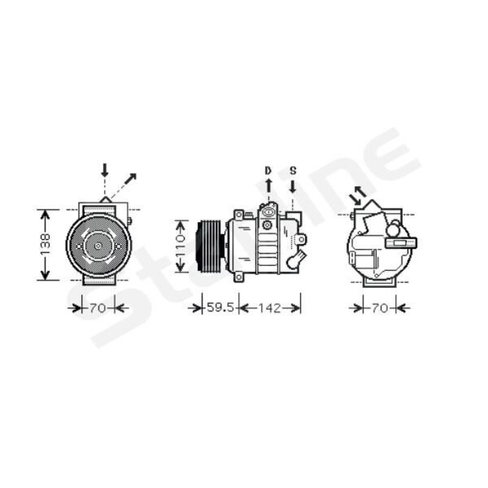 Компрессоры кондиционеров STARLINE dkstk0287