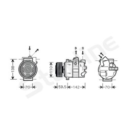 Компрессоры кондиционеров STARLINE dkstk0287
