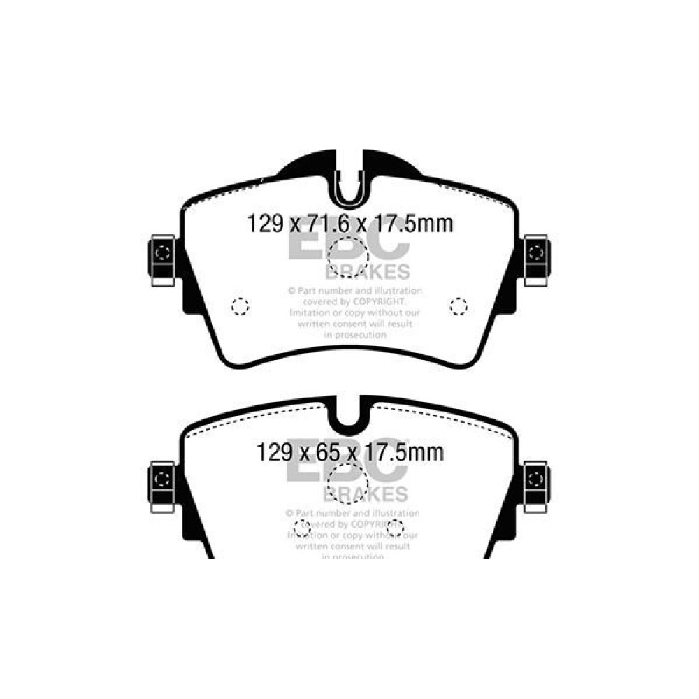 Тормозные колодки, комплект EBC dp42227r