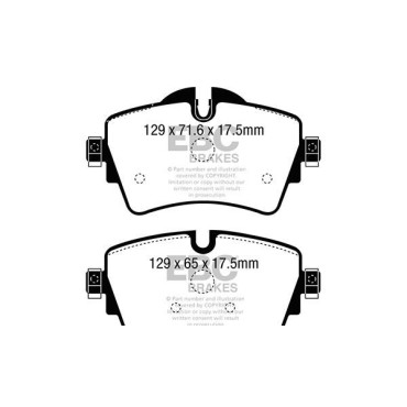 Тормозные колодки, комплект EBC dp42227r