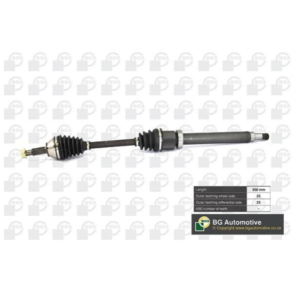 Піввісь 930mm права BGA ds2301r