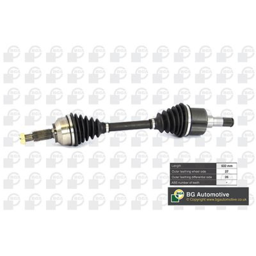 Піввісь 632mm ліва BGA ds2303l