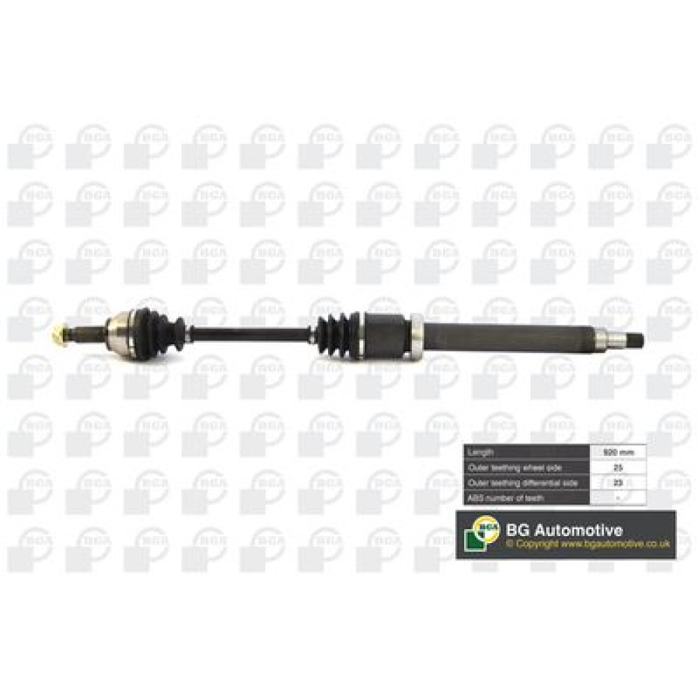 Піввісь 930mm права BGA ds2304r