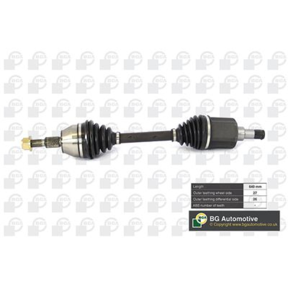 Піввісь 640mm ліва BGA ds2350l