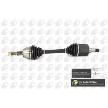 Полуось 640mm левая BGA ds2350l
