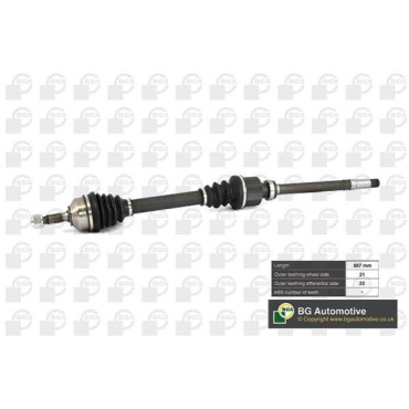 Полуось 887mm правая BGA ds6714r