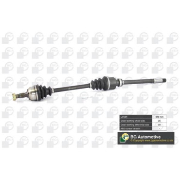 Піввісь 910mm права BGA ds6724ra
