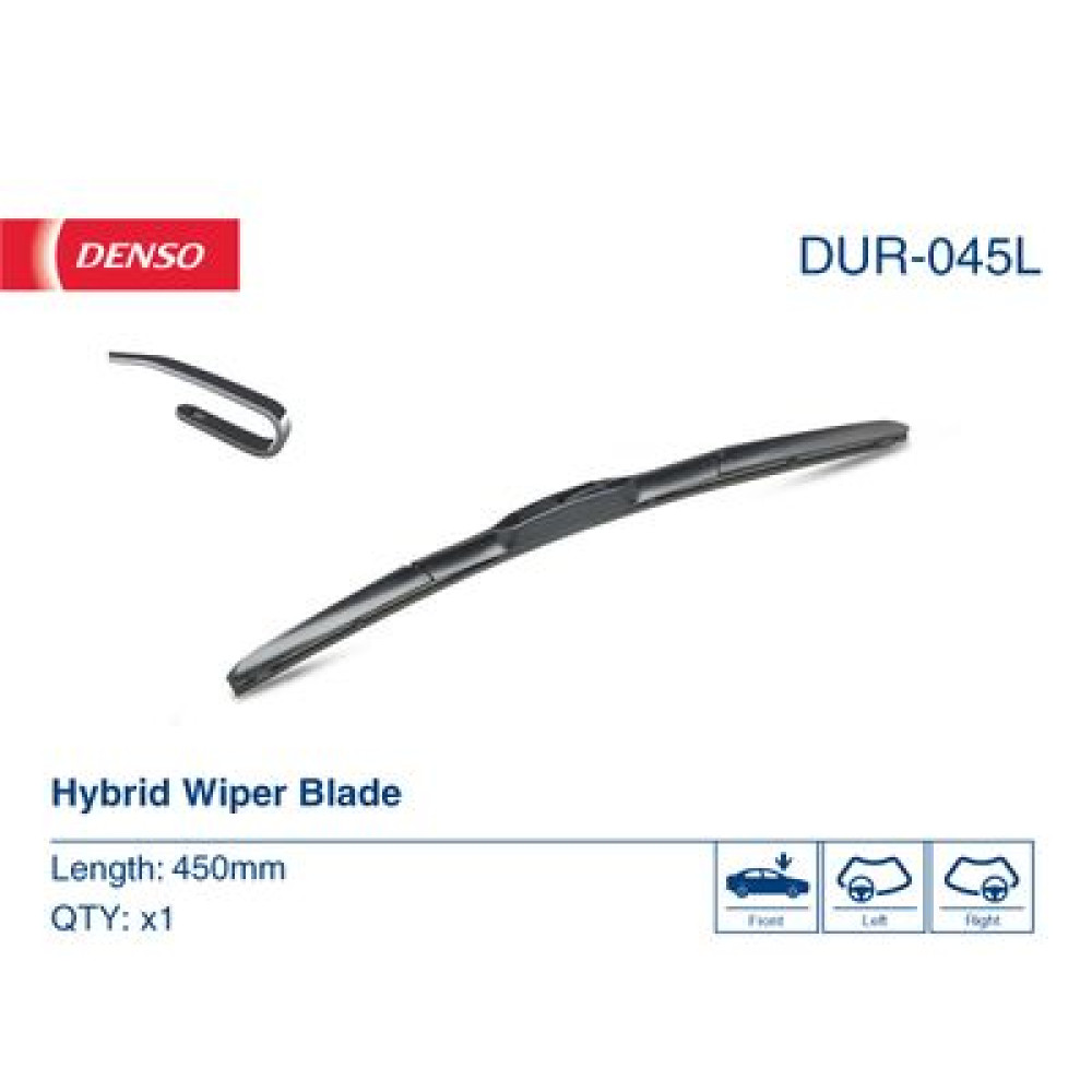 Щітка склоочисника гібридна Hybrid 450 мм (18) DENSO dur045l
