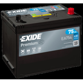 Акумулятор 75ач, 630а EXIDE ea754