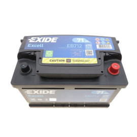 Аккумулятор 12V/71Ah/670A EXIDE eb712