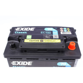 Аккумулятор 12V/70Ah/640A EXIDE ec700