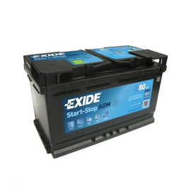 Акумулятор 80ач, 800а EXIDE ek800