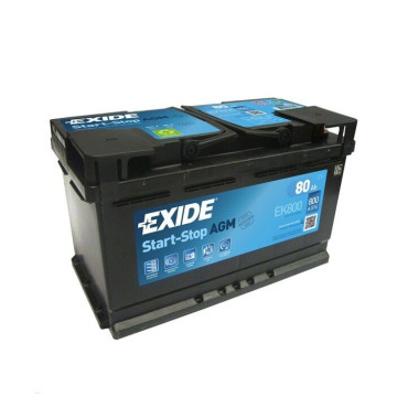 Аккумулятор 80ач, 800а EXIDE ek800