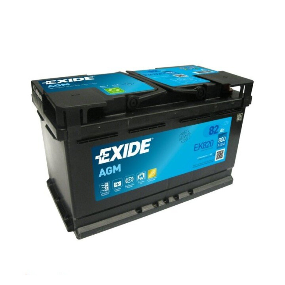 Акумулятор 12V/82Ah/800A EXIDE ek820