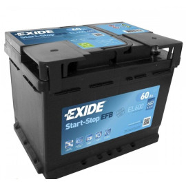 Акумулятор 60ач, 640а EXIDE el600