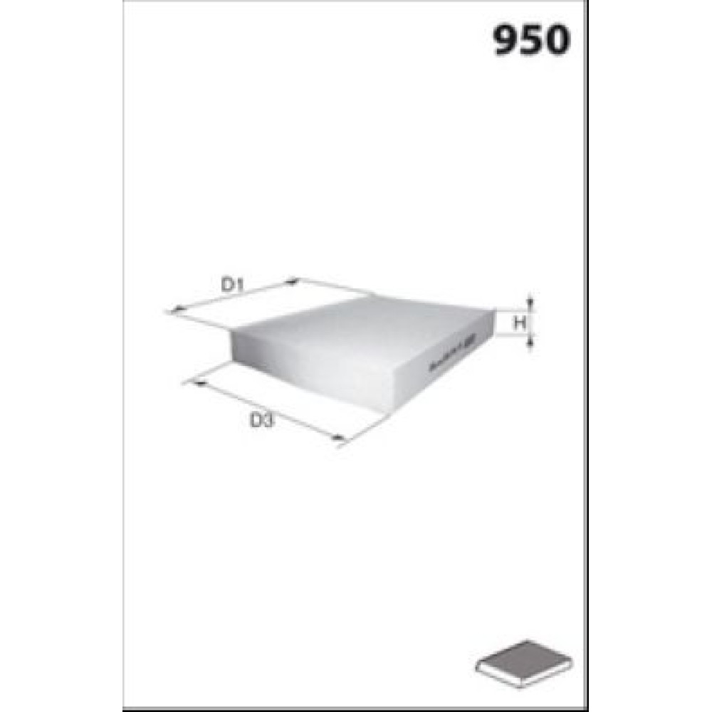Фільтр салона MECAFILTER elr7435