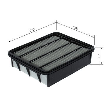 Фільтр повітряний BOSCH f026400740