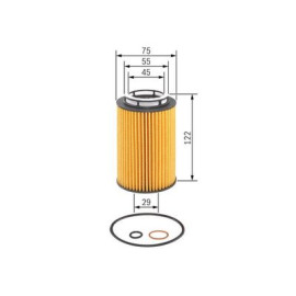 BOSCH f026407158 Фильтр масла BOSCH f026407158