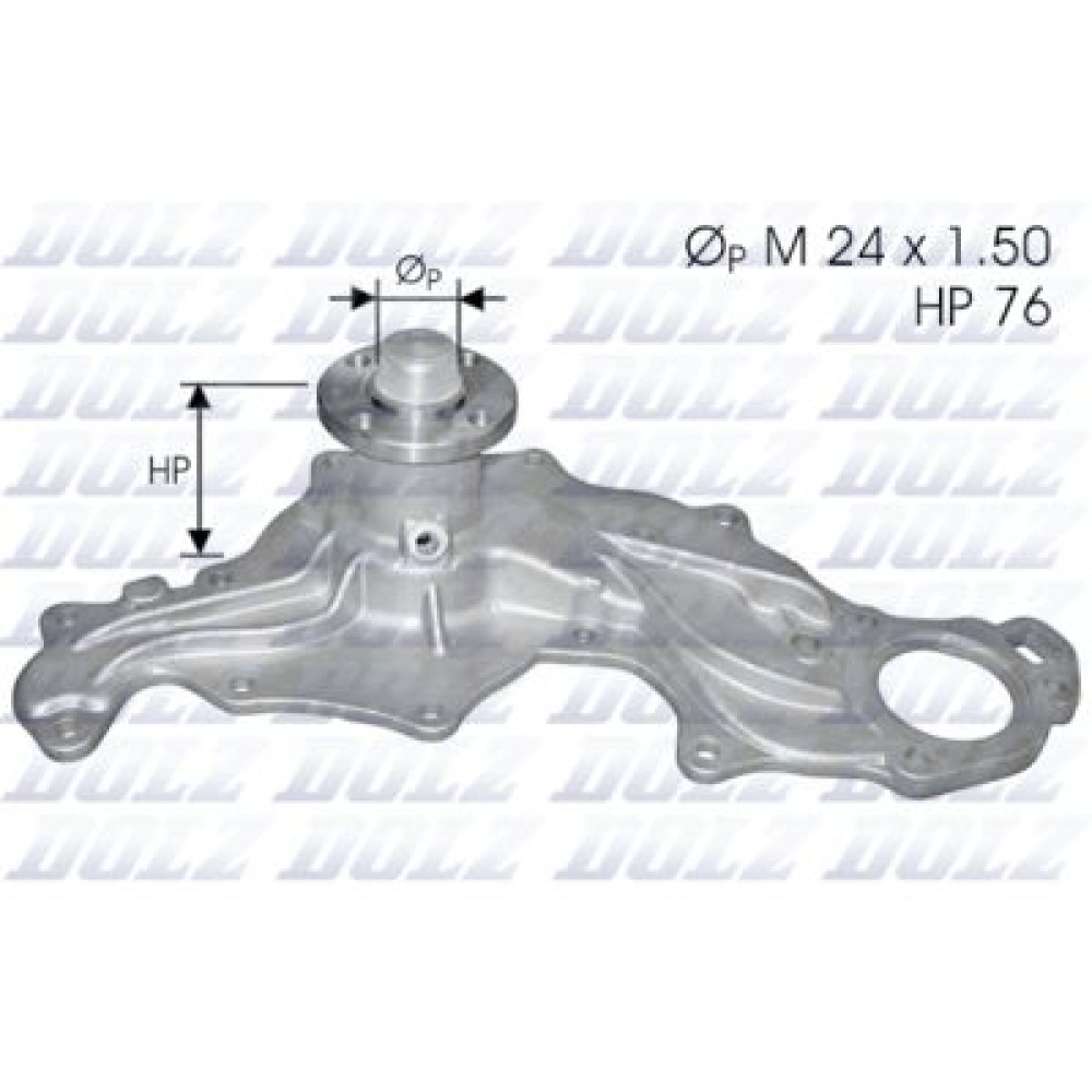 Насос системи охолодження DOLZ f122