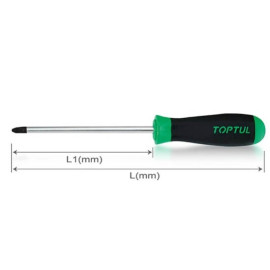 Отвертка крестовая 80mm TOPTUL fbab0108