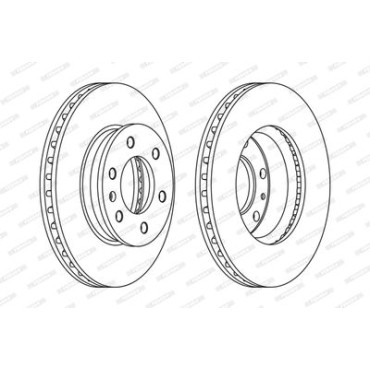 Гальмівний диск Ferodo fcr310a