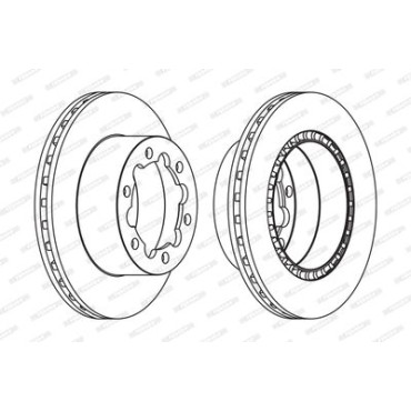 Гальмівний диск Ferodo fcr312a