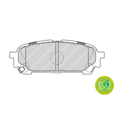 Комплект гальмівних колодок з 4 шт. дисків Ferodo fdb1861