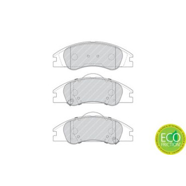 Комплект тормозных колодок из 4 шт. дисков Ferodo fdb4014