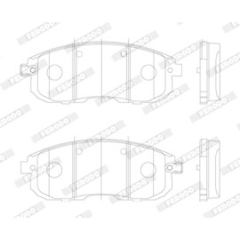 Комплект гальмівних колодок Ferodo fdb4148