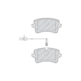 Ferodo fdb4410 Комплект тормозных колодок из 4 шт. дисков Ferodo fdb4410