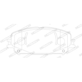 Тормозные колодки Ferodo fdb5198