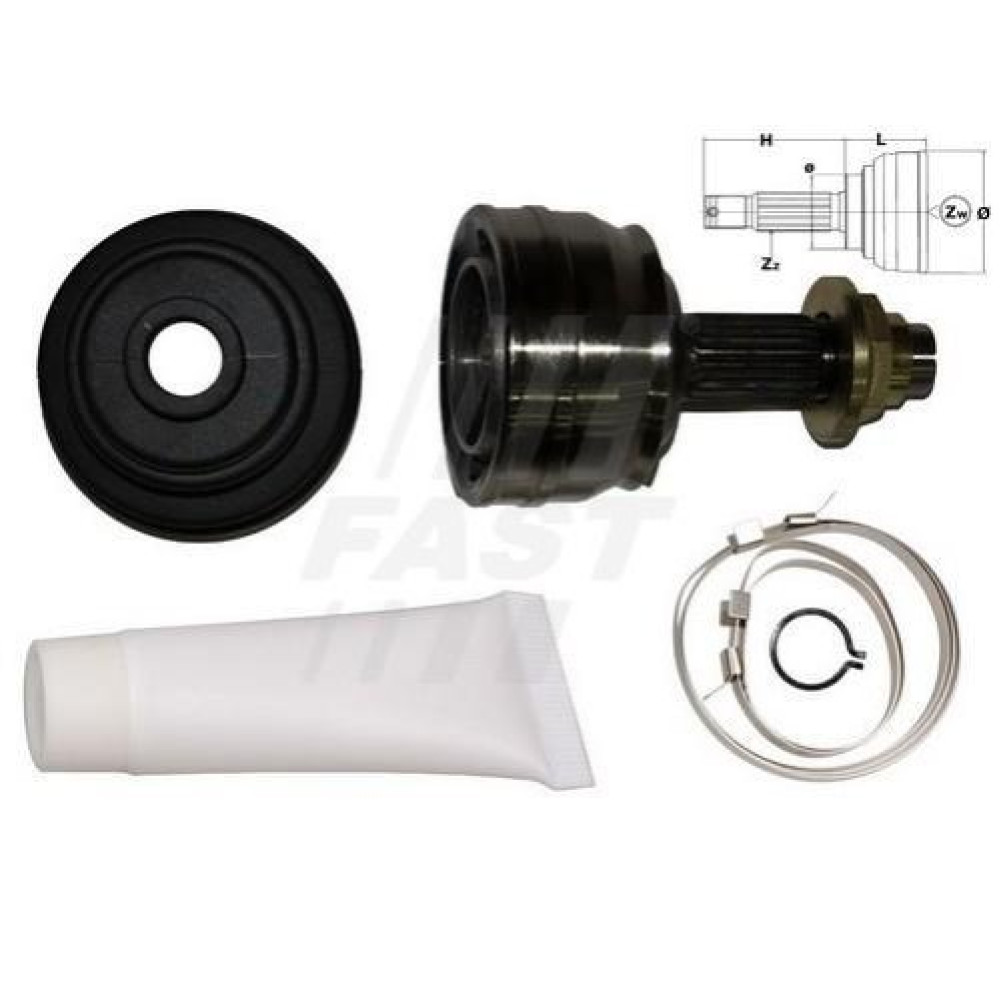 ШРУС зовнішній 55/60/75 FAST ft25004k