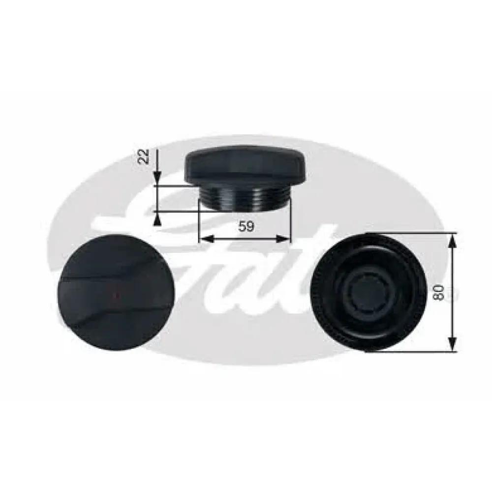 Кришка розширювального бачка GATES rc245